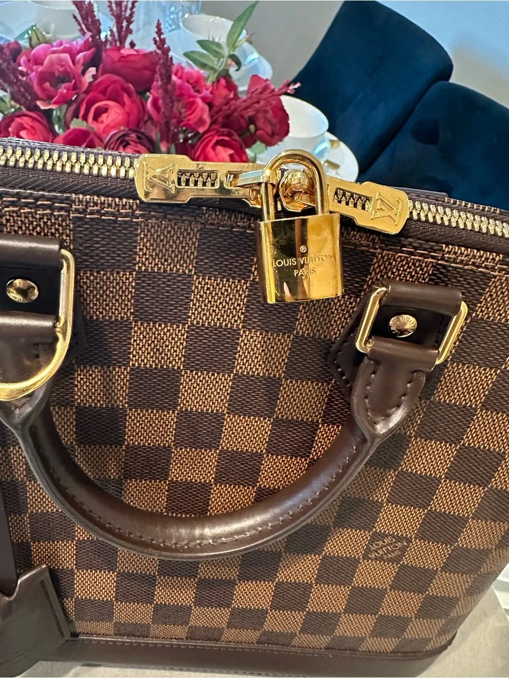 Louis Vuitton Alma PM Checkered Top-Handle Women’s Bag